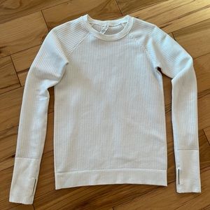 Lululemon Rest Less Pullover bubble dot white